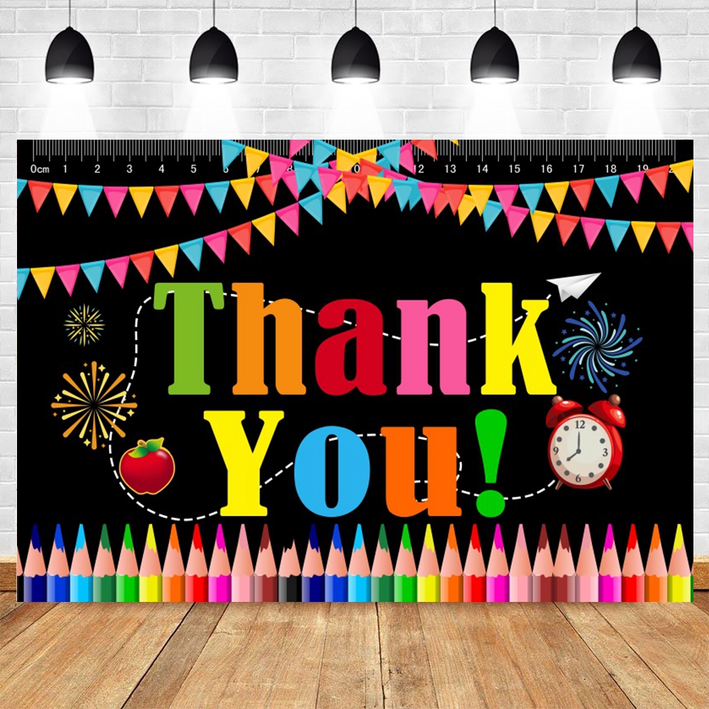 Photography University - Happy Graduation Party Background Golden Glitter