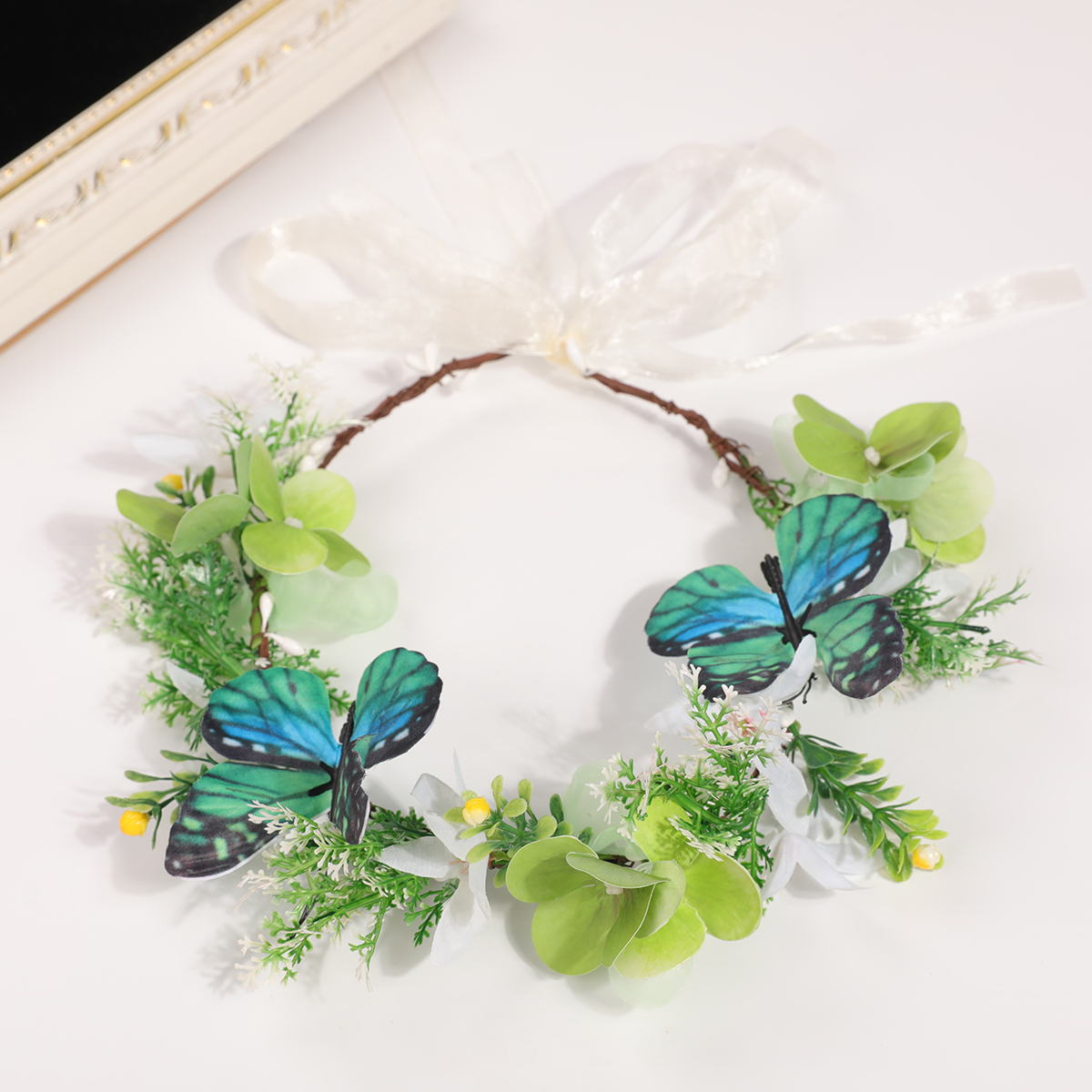 Photography Simulator - Forest Fairy Green Flower Crown Headband