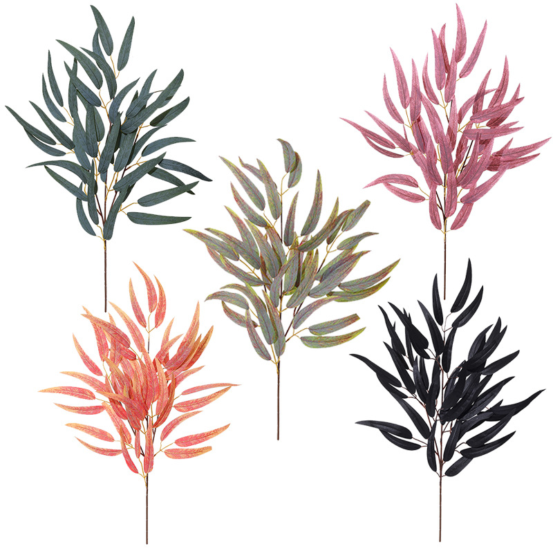 Photography Simulator - 2pc 54cm 3 Fork Eucalyptus Leaf
