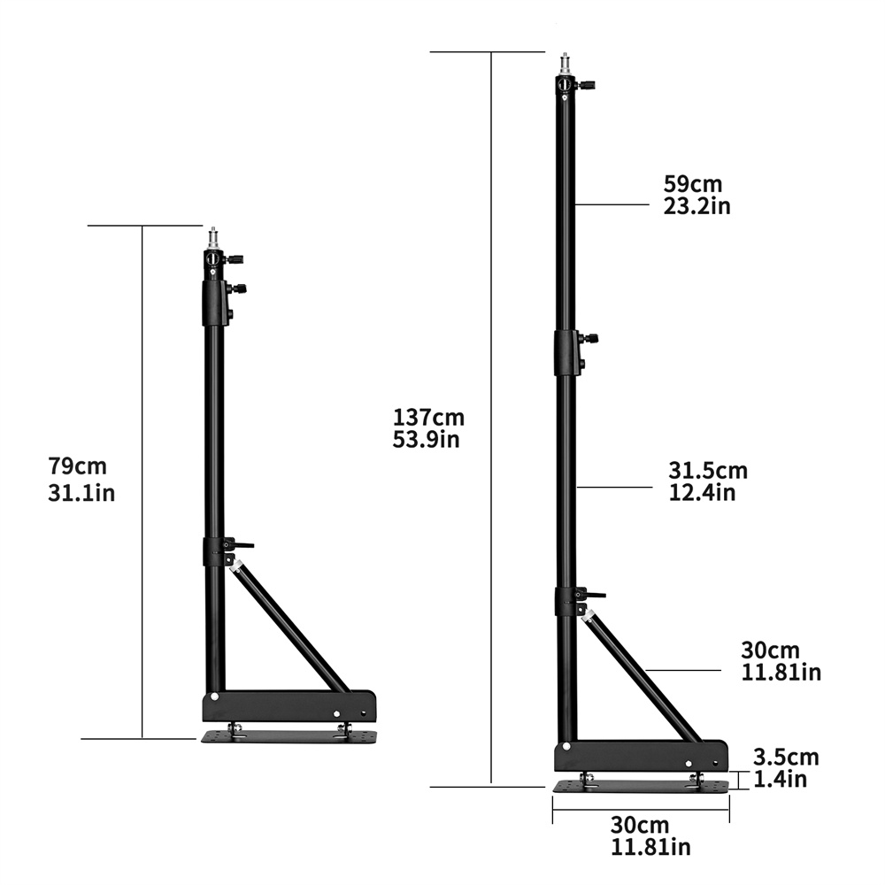 100/135/ 170cm Wall Mounting T – Strobe Light Studio recenzja i cena