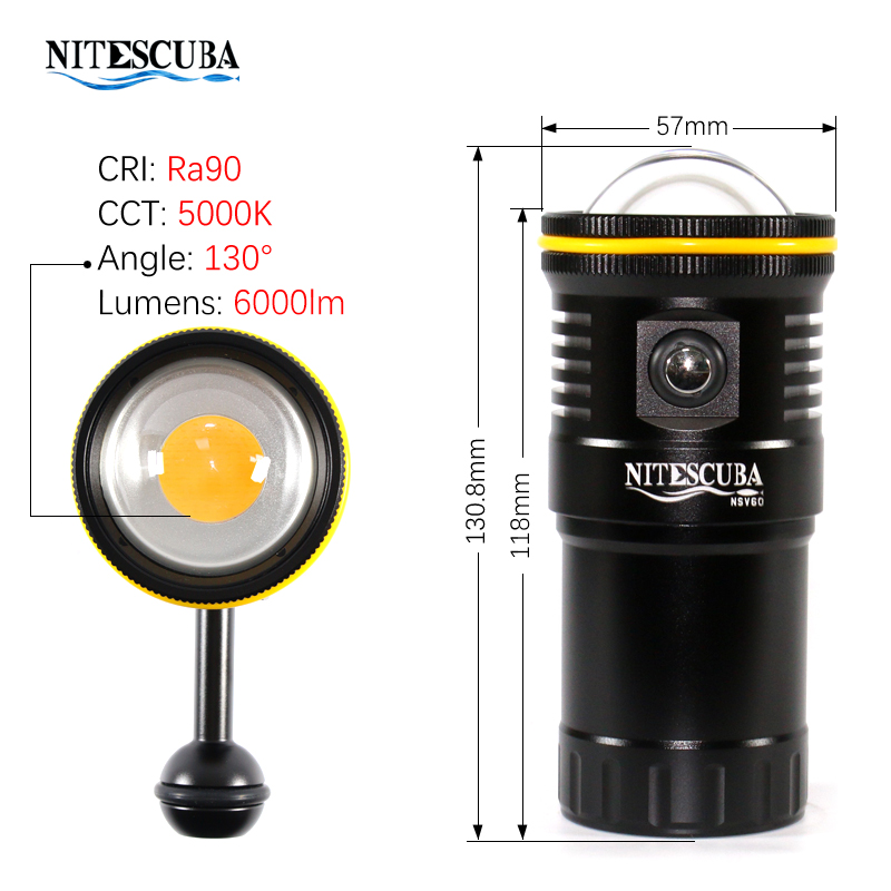 Nitescuba NSV60 LED Diving Vid – Strobe Light Studio recenzja i cena