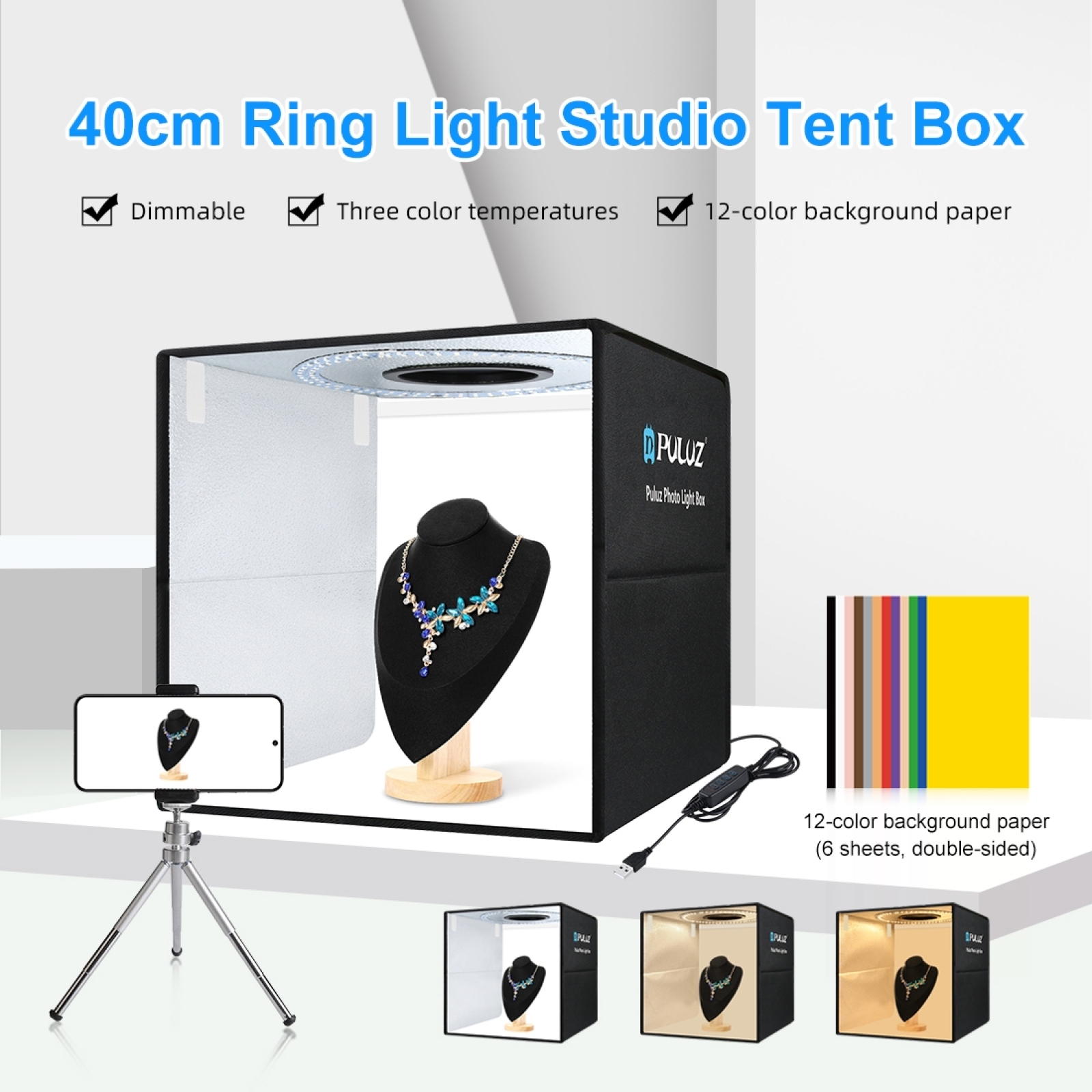 PULUZ 40cm Folding Portable Ri – Photography Desk recenzja i cena