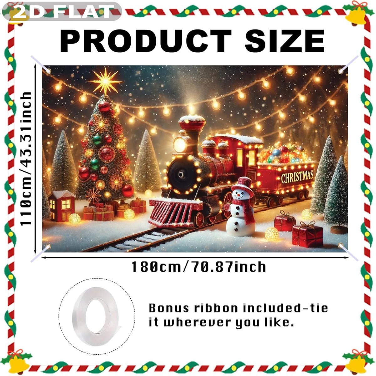 1pc Christmas Tree & Gifts Lar – Photography Background recenzja i cena