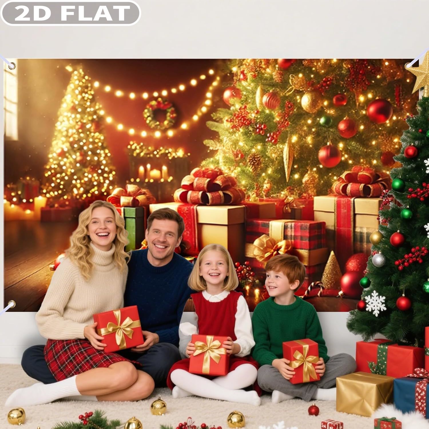 1pc Christmas Tree & Gifts Lar – Photography Background recenzja i cena