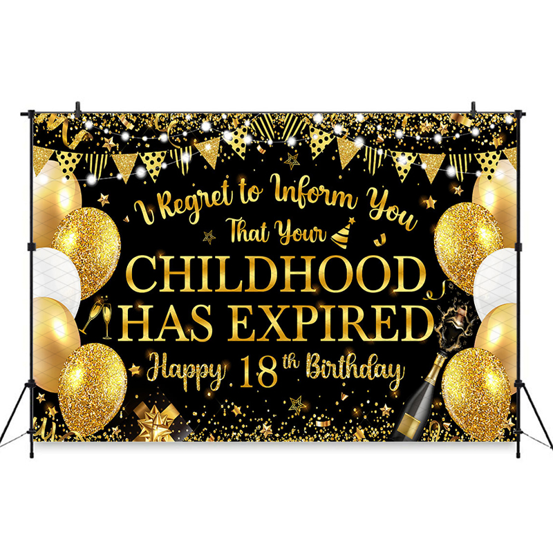 Mocsicka Black Gold Happy 18th – Photography Quotes Funny recenzja i cena