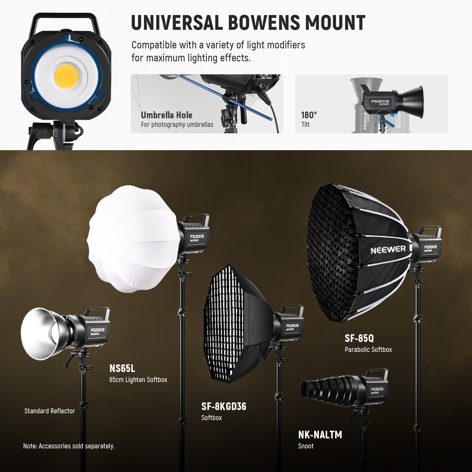 NEEWER FS300B 300W LED Studio  – Strobe Light Studio recenzja i cena