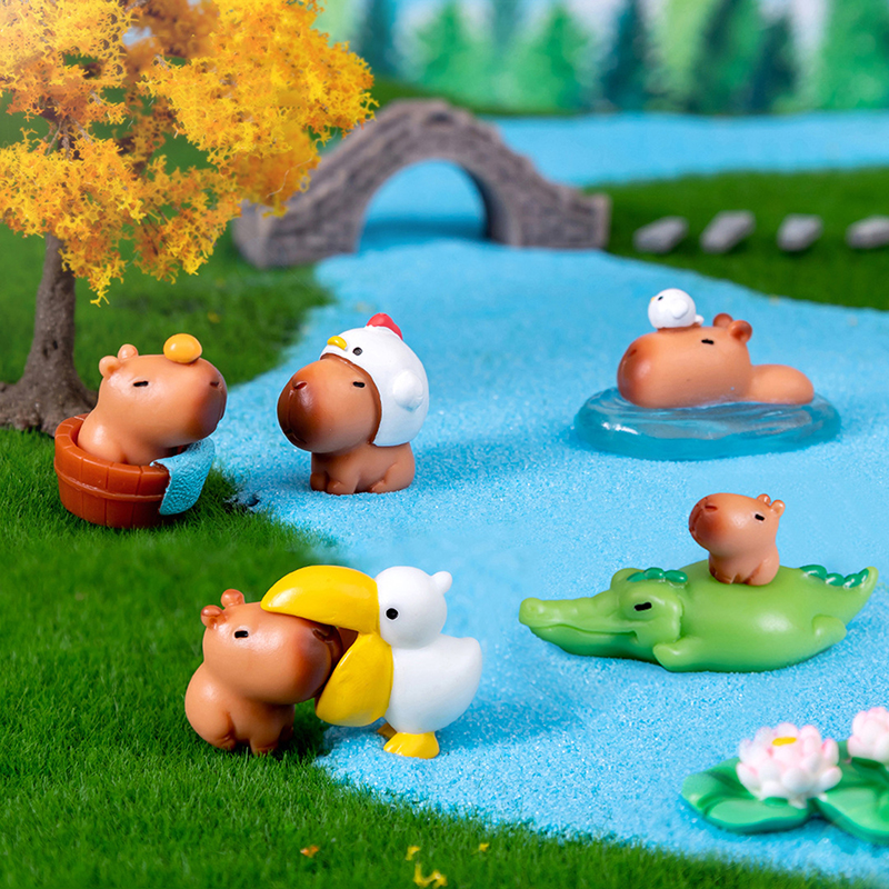 10pcs Miniature Capybara Figur – Photography Desk recenzja i cena