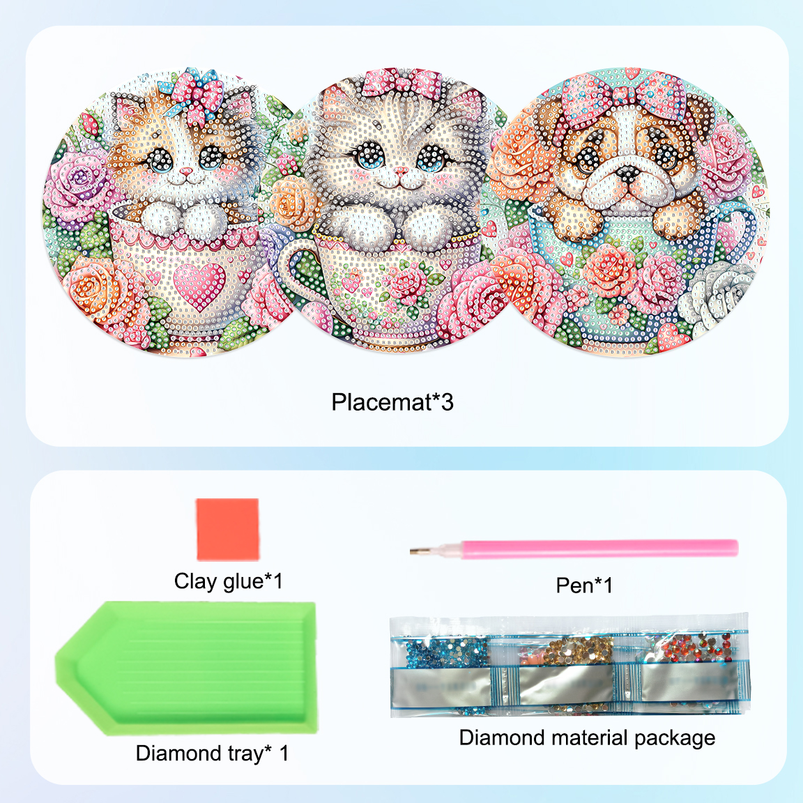 3Pcs Diamond Art Painting Plac – Photography Desk recenzja i cena