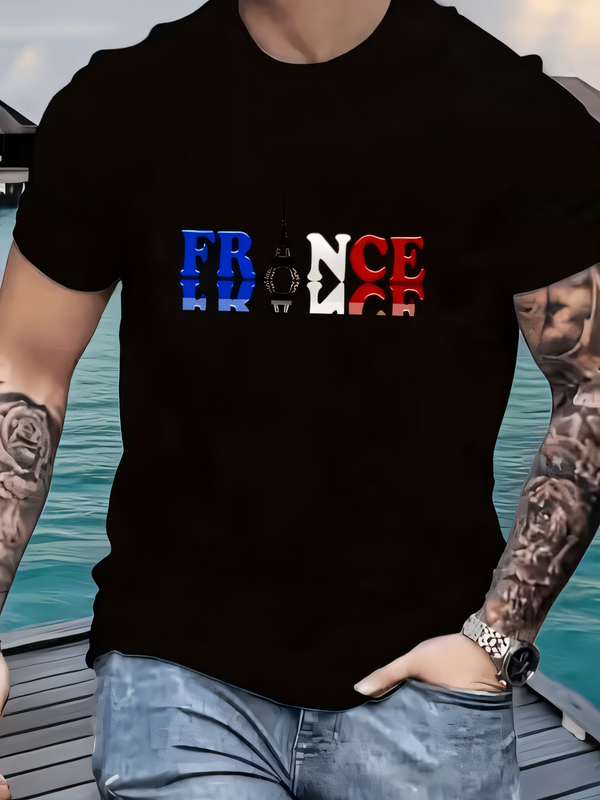 Men's Summer Casual France Fla – Photography Background recenzja i cena