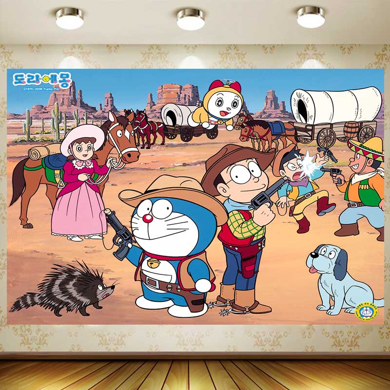 Doraemon Background Boy Birthd – Photography Background recenzja i cena