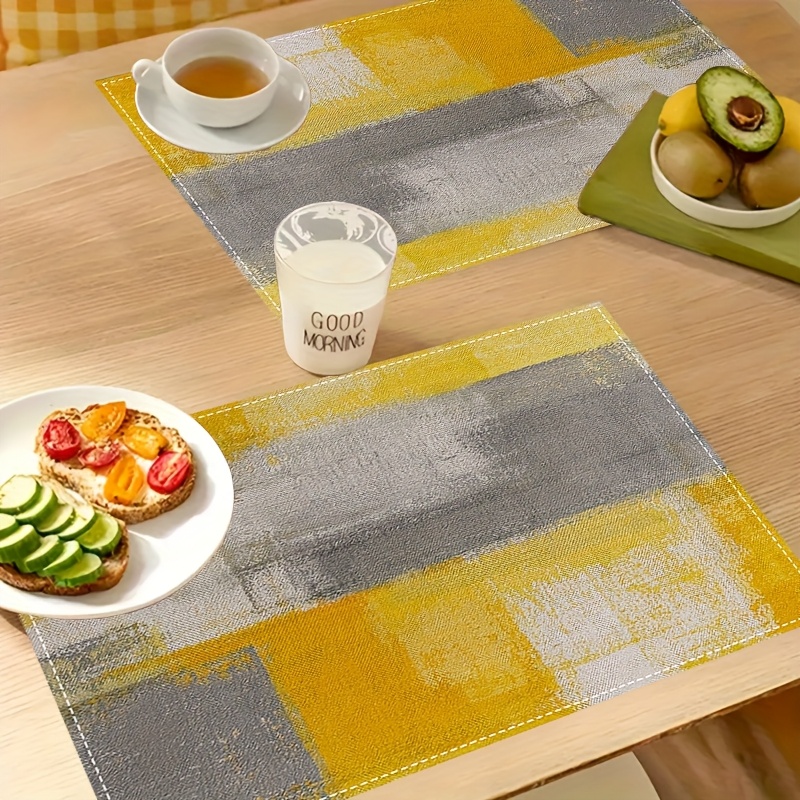 VIKAMA Yellow Gray Abstract Oi – Photography Desk recenzja i cena