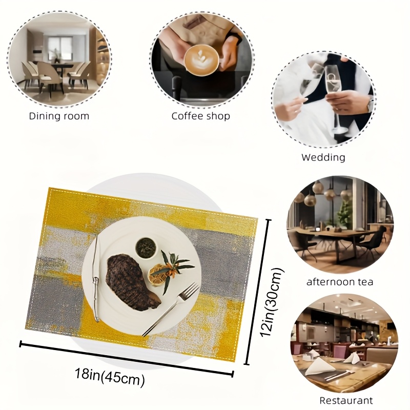 VIKAMA Yellow Gray Abstract Oi – Photography Desk recenzja i cena