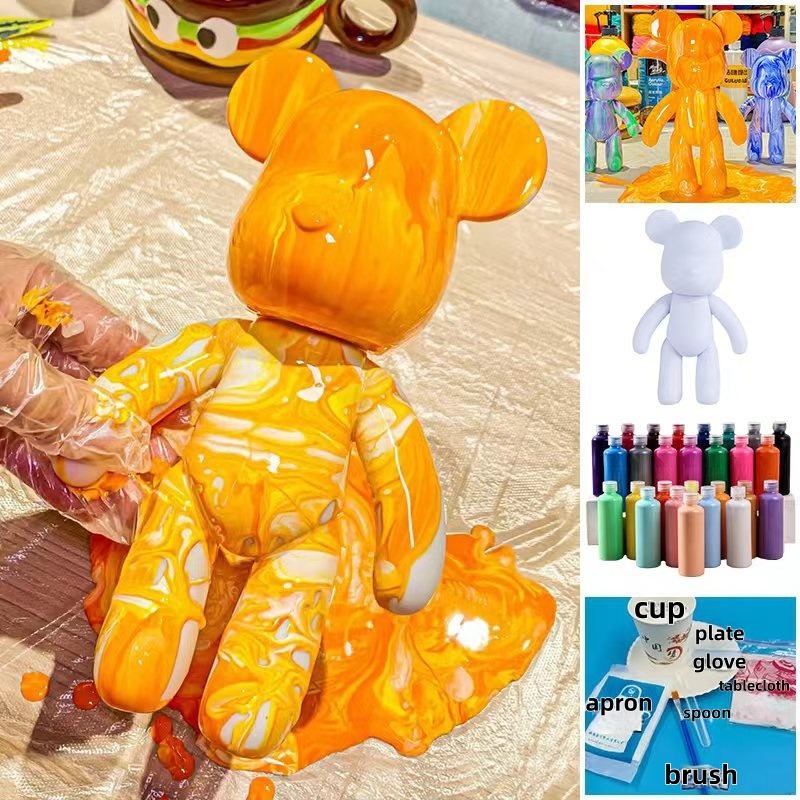 23cm DIY Paint Fluid Bear Figu – Photography Desk recenzja i cena